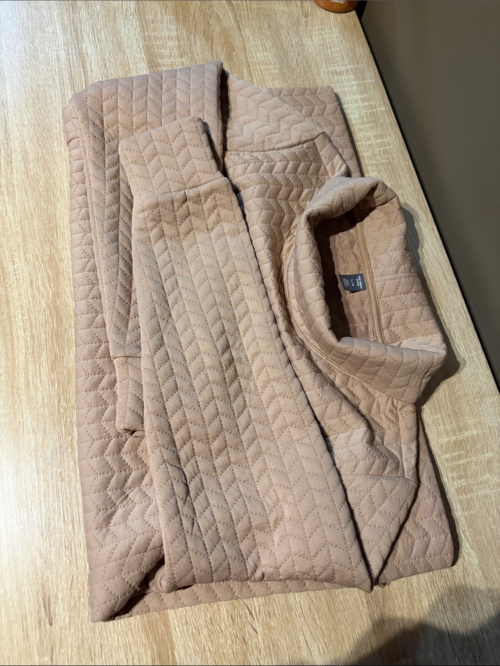 Joe Fresh Quilted Puffer Jacket in Taupe